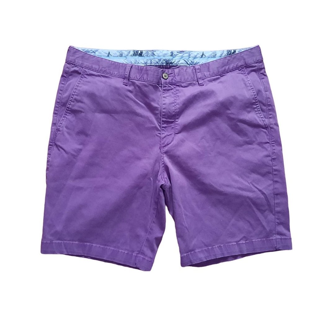 Tommy Bahama Men's Purple Shorts - Size 40 - Cotton Blend (P116)